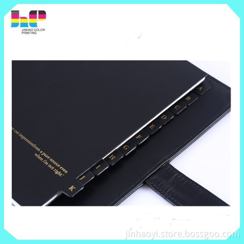 hot sale new design PVC hardcover notebook printing with a pen